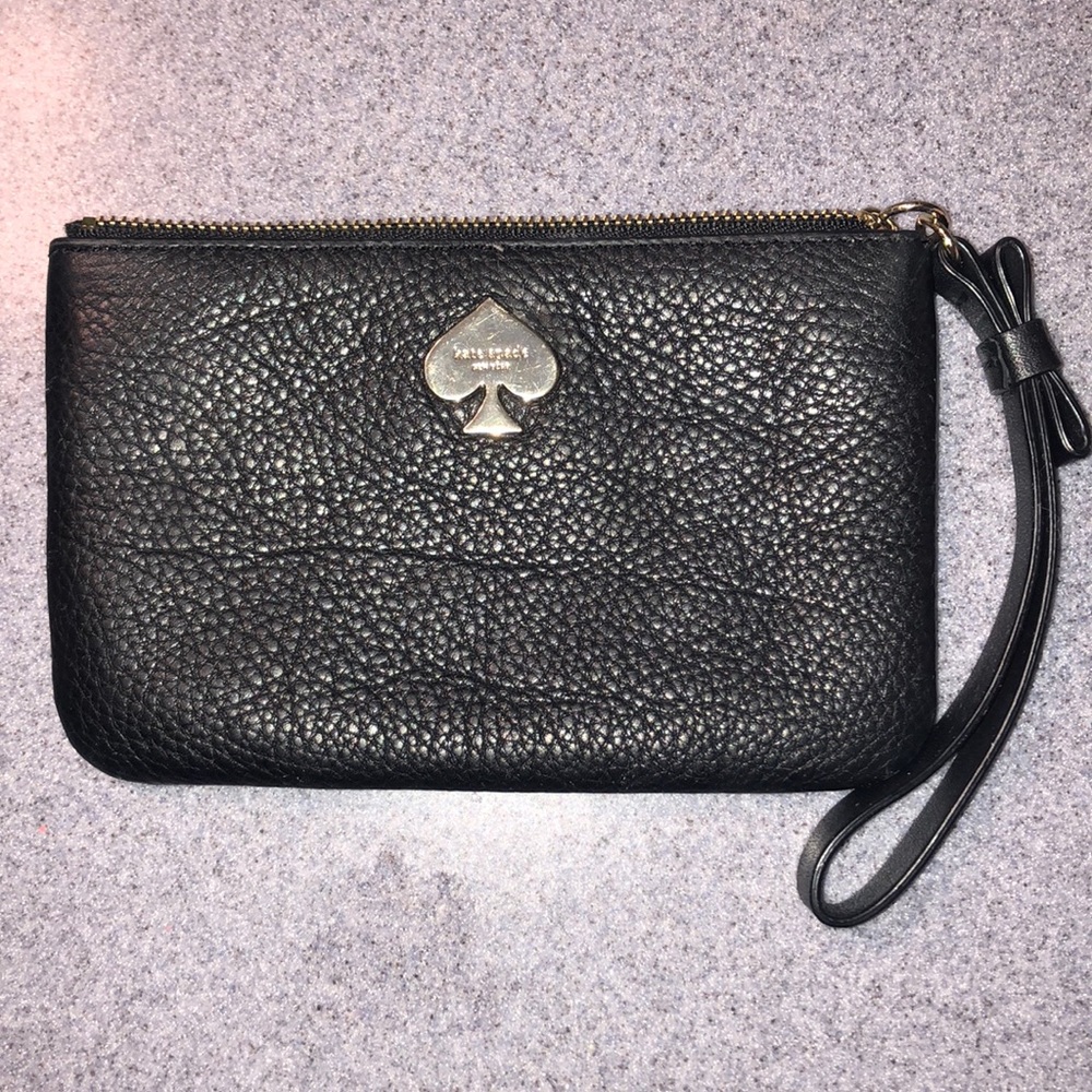 Black leather Kate spade wallet